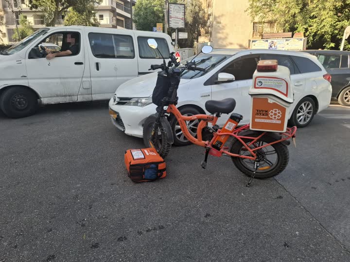 זירת תאונת הדרכים בבני ברק