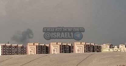 עשן עולה באזור באיראן
