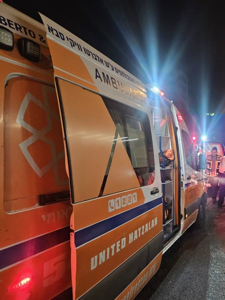 אמבולנס איחוד הצלה בזירת האירוע