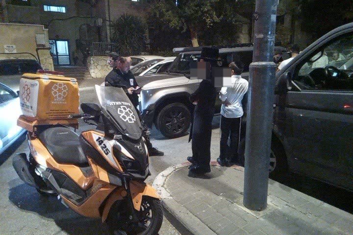 זירת תאונת הדרכים בביתר עילית