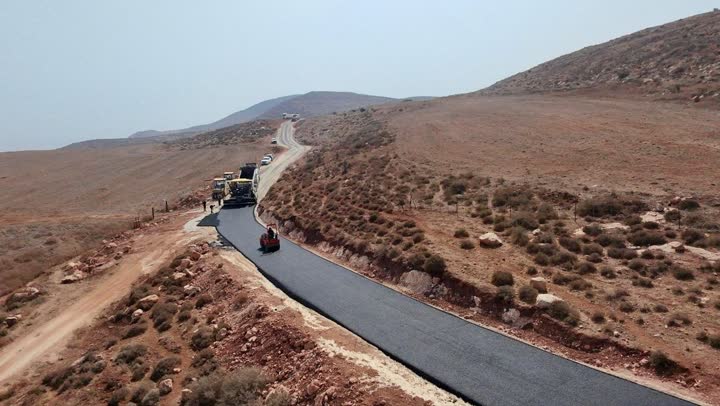 עבודות סלילת כביש אסטרטגי בשומרון