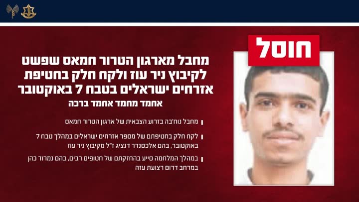 הודעת דובר צהל על החיסול
