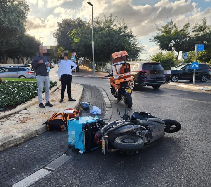 זירת תאונת הדרכים בירושלים