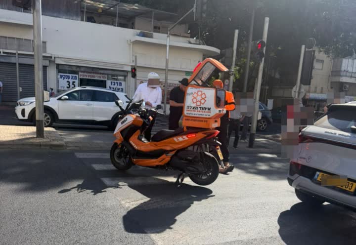 זירת תאונת דרכים ברמת גן