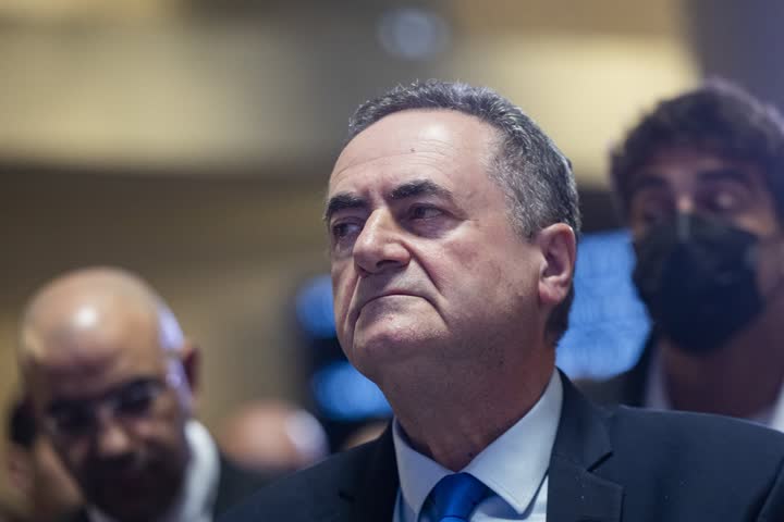 שר הביטחון ישראל כ״ץ בדיון