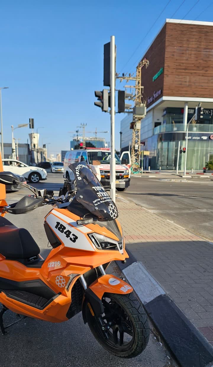 זירת תאונת הדרכים בראשון לציון