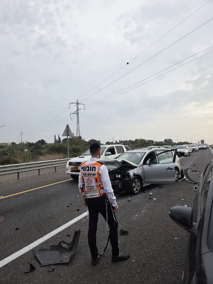 זירת תאונת הדרכים במחלף זרזיר
