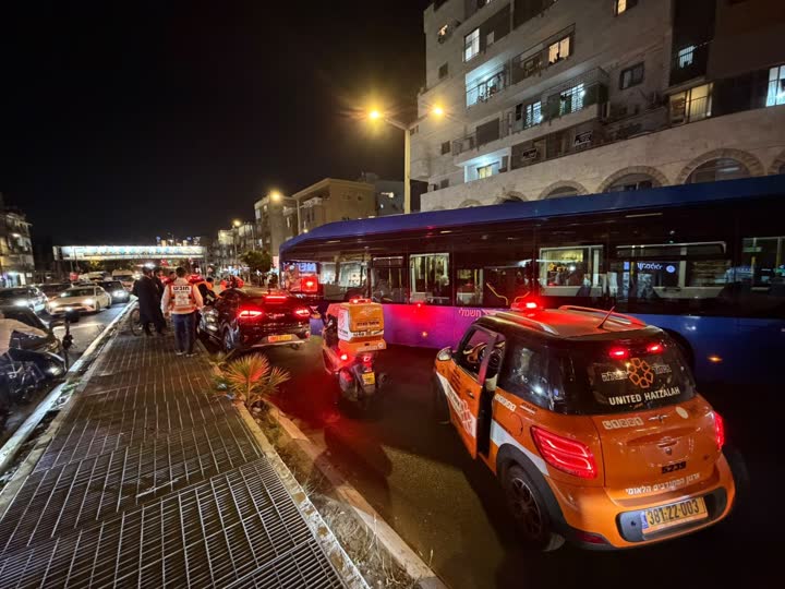 זירת תאונת דרכים בבני ברק