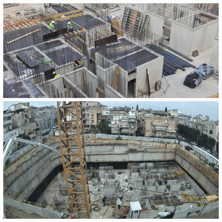אתר הבנייה במתחם בנדיקט בבני ברק