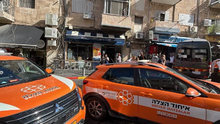 זירת תאונת הדרכים ברחוב אגריפס