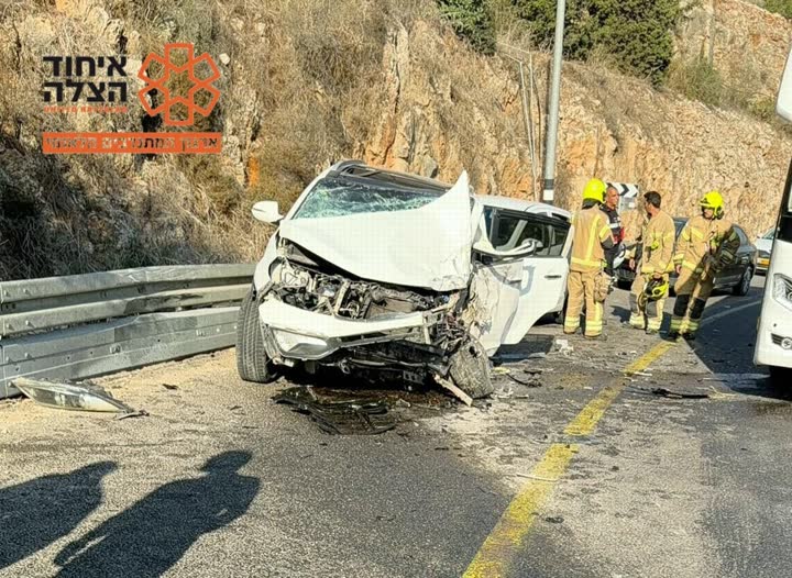 זירת התאונת דרכים בצפון