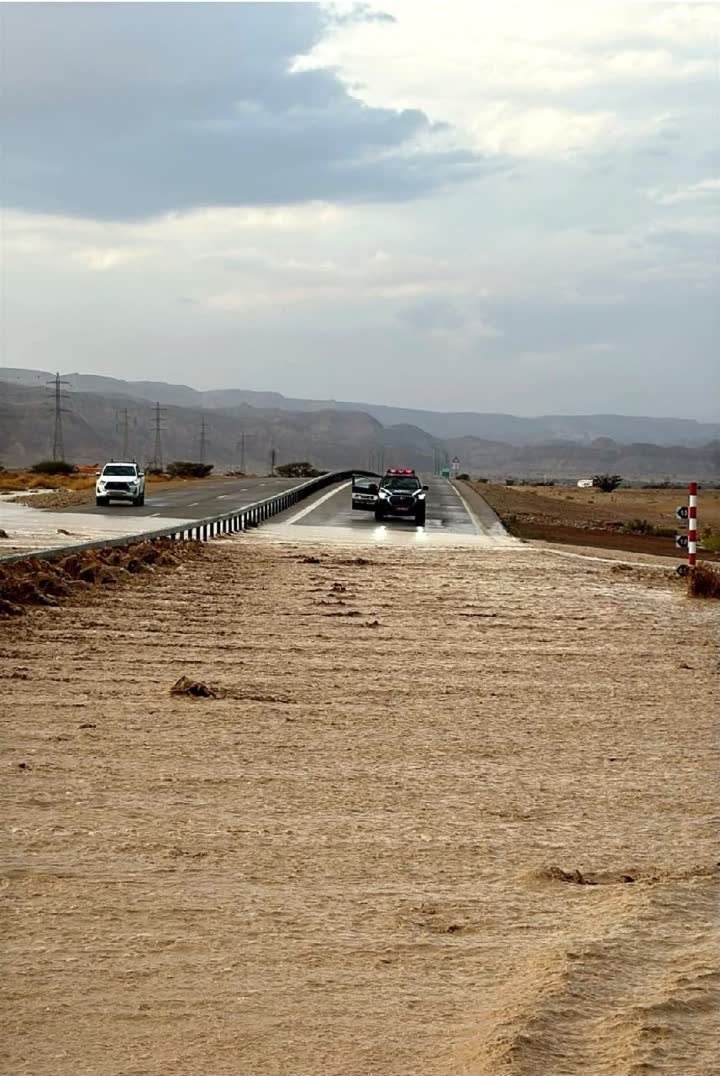 חסימת כביש בדרום עקב הצפות