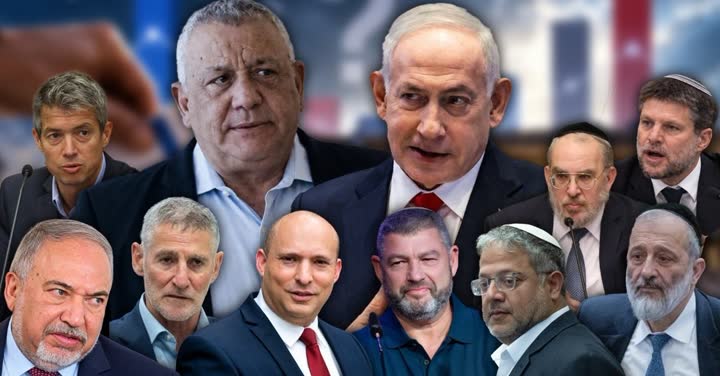 ראשי המפלגות ומפת סקרי הבחירות