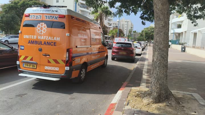 אמבולנס איחוד הצלה בזירת התאונה